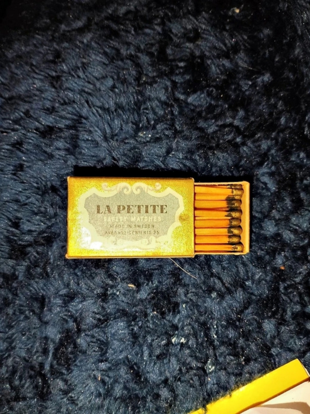La Petite Safety Matches Gold & Black